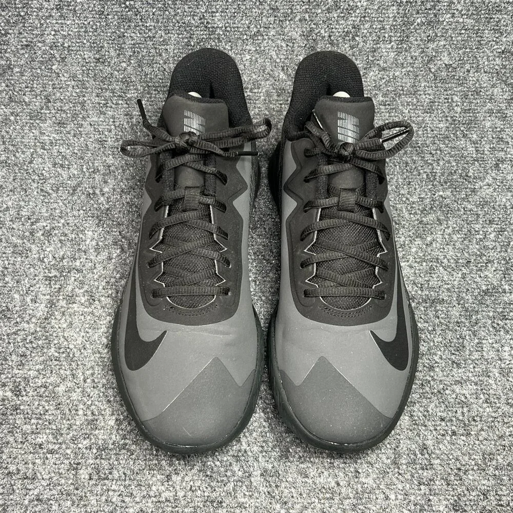 Nike Precision IV NBK Basketball‎ Shoes Men's Size 8 Dark Smoke Black Athletic